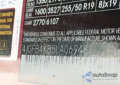 2020 Mercedes-Benz Gle 350 4Matic from USA, damaged, VIN 4JGFB4KB5LA069481